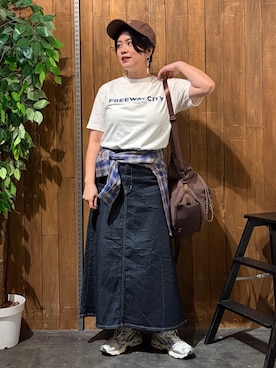 「SOMETHING（サムシング）のアイテム」を使った、nonty＊さん（レディース・157cm）の夏コーディネート