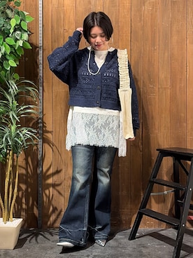 「EDWIN（エドウィン）のアイテム」を使った、nonty＊さん（レディース・157cm）の秋コーディネート
