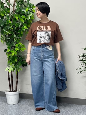 「SOMETHING（サムシング）のアイテム」を使った、nonty＊さん（レディース・157cm）の夏コーディネート