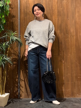 「SOMETHING（サムシング）のアイテム」を使った、nonty＊さん（レディース・157cm）の秋コーディネート
