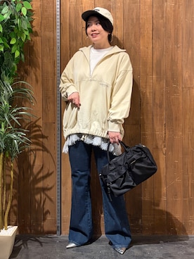 「SOMETHING（サムシング）のアイテム」を使った、nonty＊さん（レディース・157cm）の秋コーディネート