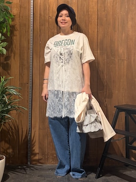 「Right-on（ライトオン）のアイテム」を使った、nonty＊さん（レディース・157cm）の夏コーディネート