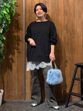 「SOMETHING（サムシング）のアイテム」を使った、nonty＊さん（レディース・157cm）の夏コーディネート