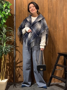 「SOMETHING（サムシング）のアイテム」を使った、nonty＊さん（レディース・157cm）の秋コーディネート