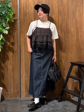 「SOMETHING（サムシング）のアイテム」を使った、nonty＊さん（レディース・157cm）の秋コーディネート