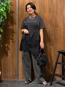 「SOMETHING（サムシング）のアイテム」を使った、nonty＊さん（レディース・157cm）の夏コーディネート