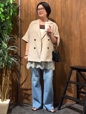 「Right-on（ライトオン）のアイテム」を使った、nonty＊さん（レディース・157cm）の夏コーディネート