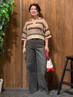 「SOMETHING（サムシング）のアイテム」を使った、nonty＊さん（レディース・157cm）の夏コーディネート