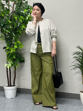 「SOMETHING（サムシング）のアイテム」を使った、nonty＊さん（レディース・157cm）の夏コーディネート