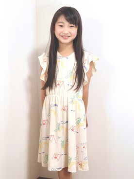 「bobochoses」｜「アイテム（ワンピース/ドレス）」を使った、hanarevo さん（キッズ・120cm）の夏コーディネート
