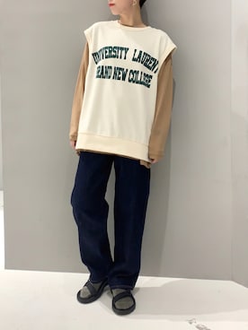 「SEVENDAYS=SUNDAY（セブンデイズサンデイ）のアイテム」を使った、aykさん（レディース・156cm）の秋コーディネート