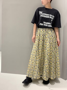 「SEVENDAYS=SUNDAY（セブンデイズサンデイ）のアイテム」を使った、aykさん（レディース・156cm）の夏コーディネート