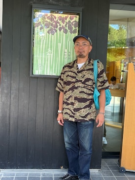 「Levi's（リーバイス）のアイテム（パンツ）」を使った、香月ダイスケさん（メンズ・165cm）の夏コーディネート