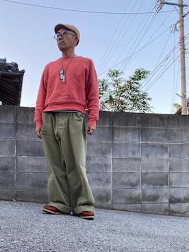 「RED WING SHOES（レッドウィング）のアイテム（ブーツ）」を使った、香月ダイスケさん（メンズ・165cm）の秋コーディネート