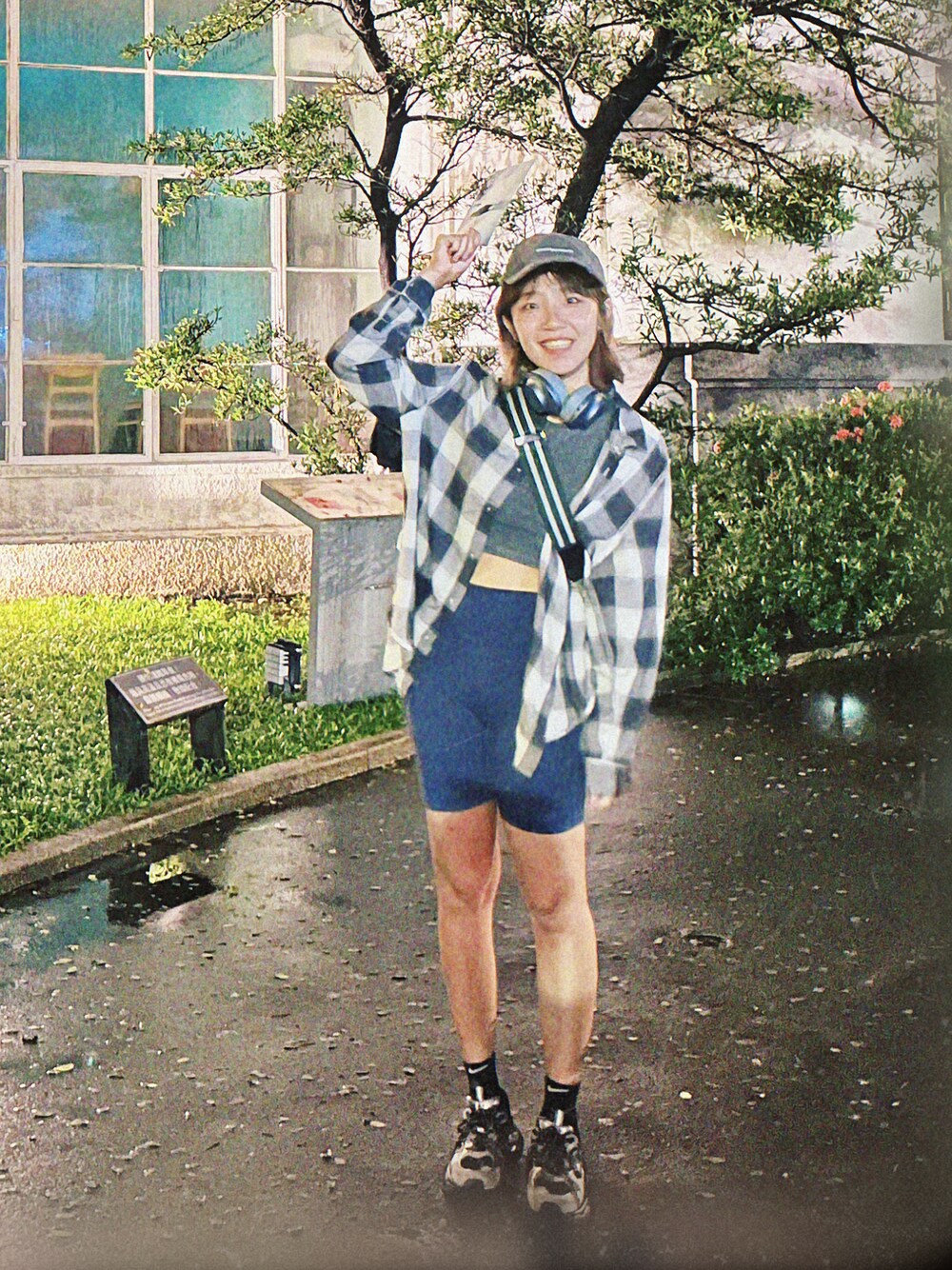 「ootd」｜「pailailiのアイテム（スニーカー、シルバー系）」を使った、迷Mir /。daily stylさん（レディース・162cm）の夏コーディネートの1枚目の写真