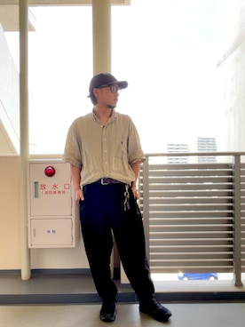 「On（オン）のアイテム」を使った、ryoheiさん（メンズ・172cm）の春コーディネート