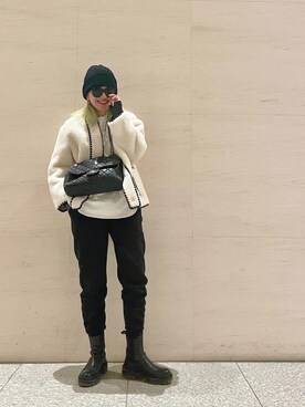 橋本江莉果さん（レディース・166cm）の冬コーディネート