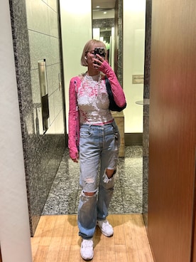 「アイテム（その他トップス）」を使った、たまんさ。さん（レディース・165cm・30代）の夏コーディネート