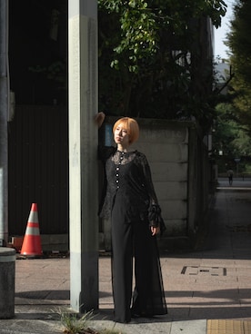 「アイテム（ネックレス）」を使った、たまんさ。さん（レディース・165cm）の秋コーディネート