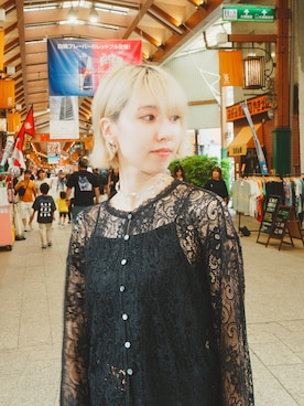 「アイテム（ネックレス）」を使った、たまんさ。さん（レディース・165cm・30代）の夏コーディネート