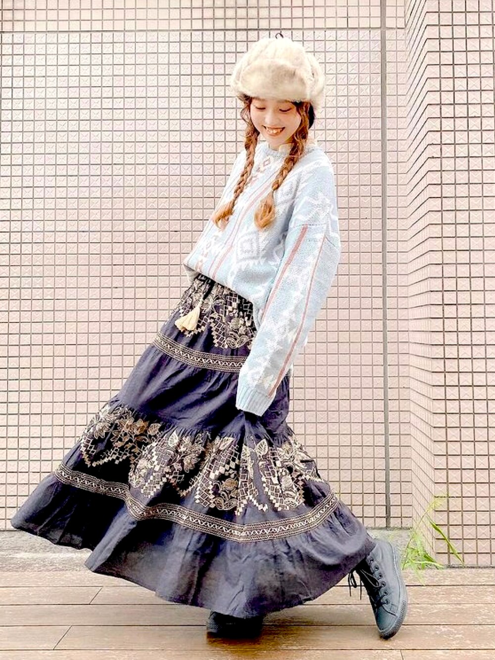 楽天市場】【チャイハネ】ジャコビ刺繍ティアードスカート