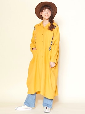 「チャイハネ（チャイハネ）のアイテム（ワンピース/ドレス）」を使った、チャイハネSTAFF  amiさん（レディース・164cm）の春コーディネート