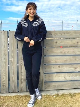 チャイハネSTAFF  amiさん（レディース・164cm）の冬コーディネート