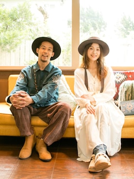 「チャイハネ（チャイハネ）のアイテム（ブーツ）」を使った、チャイハネSTAFF  amiさん（レディース・164cm）の秋コーディネート