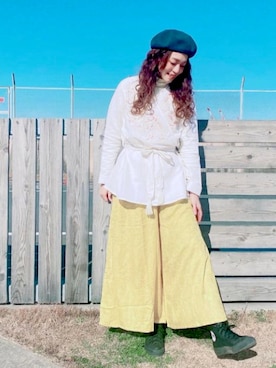 「チャイハネ（チャイハネ）のアイテム（パンツ）」を使った、チャイハネSTAFF  amiさん（レディース・164cm）の冬コーディネート