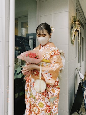 「アイテム（着物）」を使った、kryさん（レディース・159cm）の冬コーディネート