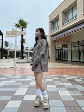 「LUSOR（ルーソル）のアイテム」を使った、moneさん（レディース・160cm）の夏コーディネート