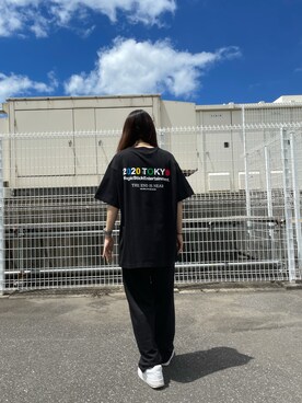 「MAGIC STICK（マジックスティック）のアイテム」を使った、moneさん（レディース・160cm）の夏コーディネート