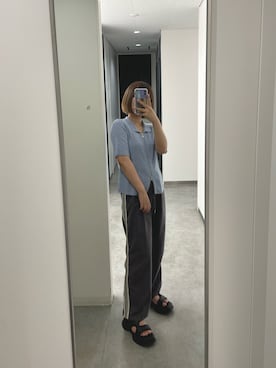 「feepur（フェピュール）のアイテム（スラックス）」を使った、hoさん（レディース・154cm）の秋コーディネート
