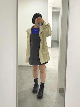 「Kastane（カスタネ）のアイテム（ブルゾン）」を使った、hoさん（レディース・154cm）の春コーディネート