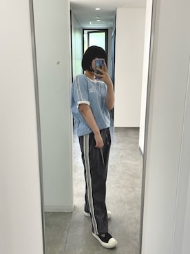「feepur（フェピュール）のアイテム（スラックス）」を使った、hoさん（レディース・154cm）の夏コーディネート