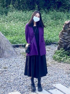 「FENNEC（フェネック）のアイテム」を使った、Chun💚さん（レディース・155cm）の秋コーディネート