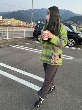 「ミニショルダー」｜「アイテム（その他）」を使った、rurinaさん（レディース・161cm）の春コーディネート