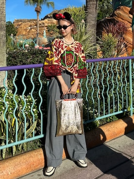 「アイテム（スラックス）」を使った、ayanoさん（レディース・168cm・20代）の秋コーディネート