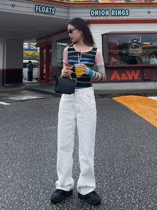 DIESEL レディース トップス ラウンドネック タイダイ リブ DIESEL（ディーゼル）の「レディース トップス ラウンドネック