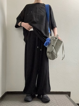 「BLACKUP（ブラックアップ）のアイテム」を使った、ぽぽぬなさん（レディース・167cm）の秋コーディネート