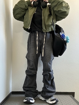 「NOT4NERD（ノットフォーナード）のアイテム」を使った、ぽぽぬなさん（レディース・167cm）の冬コーディネート