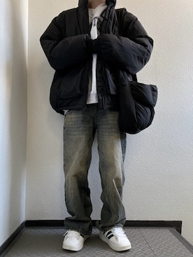 「Figments（フィグメンツ）のアイテム（ダウンジャケット/コート）」を使った、ぽぽぬなさん（レディース・167cm）の冬コーディネート