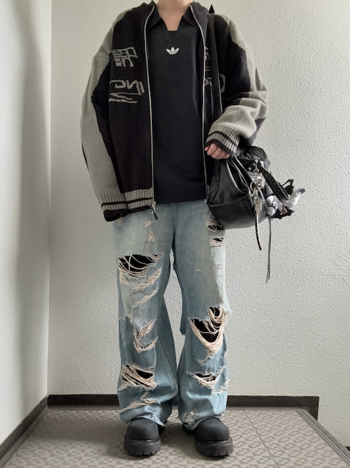 セール】ハードダメージ加工デニムパンツ NZK6075 【MASONPRINCE