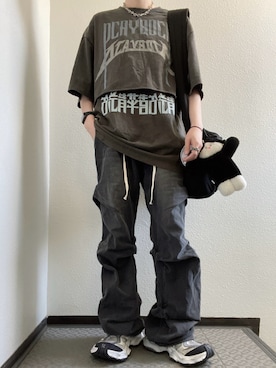 「NOT4NERD（ノットフォーナード）のアイテム」を使った、ぽぽぬなさん（レディース・167cm）の春コーディネート