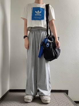 「uyu.（ウユ）のアイテム」を使った、ぽぽぬなさん（レディース・167cm）の夏コーディネート