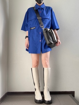 「ESC STUDIO（イーエスシースタジオ）のアイテム（トップス）」を使った、ぽぽぬなさん（レディース・167cm）の夏コーディネート