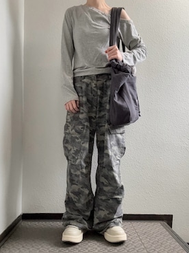 「ANAP（アナップ）のアイテム」を使った、ぽぽぬなさん（レディース・167cm）の秋コーディネート