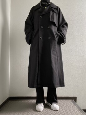 「PAGEBOY（ページボーイ）のアイテム（チェスターコート）」を使った、ぽぽぬなさん（レディース・167cm）の冬コーディネート