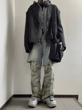 「crocs（クロックス）のアイテム」を使った、ぽぽぬなさん（レディース・167cm）の冬コーディネート