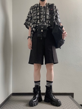 「アイテム（ブーツ）」を使った、ぽぽぬなさん（レディース・167cm）の夏コーディネート